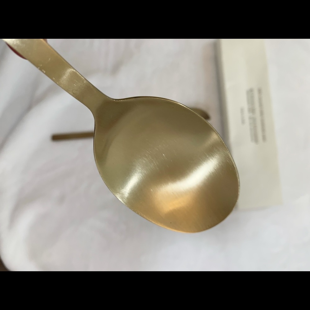 Brushed Gold Serving Spoons